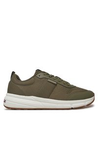 TOMMY HILFIGER - Tommy Hilfiger Sneakersy Lightweight Modern FM0FM05326 Khaki. Kolor: brązowy. Materiał: materiał