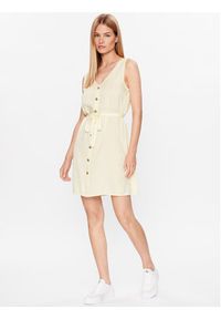 Vero Moda Sukienka letnia Bumpy 10286519 Żółty Regular Fit. Kolor: żółty. Materiał: wiskoza. Sezon: lato #3