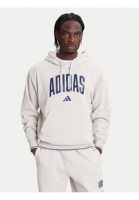 Adidas - adidas Bluza Collegiate KC3872 Beżowy Regular Fit. Kolor: beżowy. Materiał: bawełna