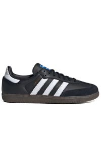 Adidas - Buty młodzieżowe adidas Originals Samba OG IE3676 - czarne. Okazja: na co dzień. Zapięcie: sznurówki. Kolor: czarny. Materiał: guma, syntetyk, zamsz, skóra. Szerokość cholewki: normalna
