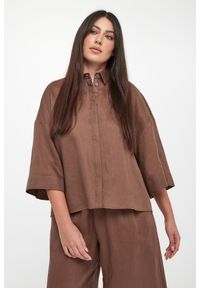 Koszula damska lniana Rito MM. Materiał: len #1
