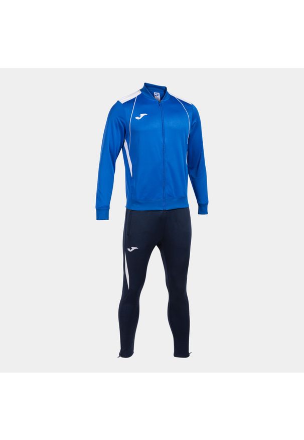 Dres Joma Championship VII. Kolor: biały, niebieski, wielokolorowy. Materiał: dresówka. Sport: fitness, piłka nożna