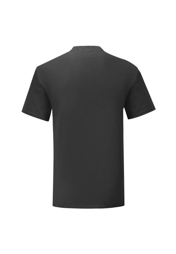 FRUIT OF THE LOOM - T-shirt Męski W Serek Iconic 150. Typ kołnierza: dekolt w serek. Kolor: czarny