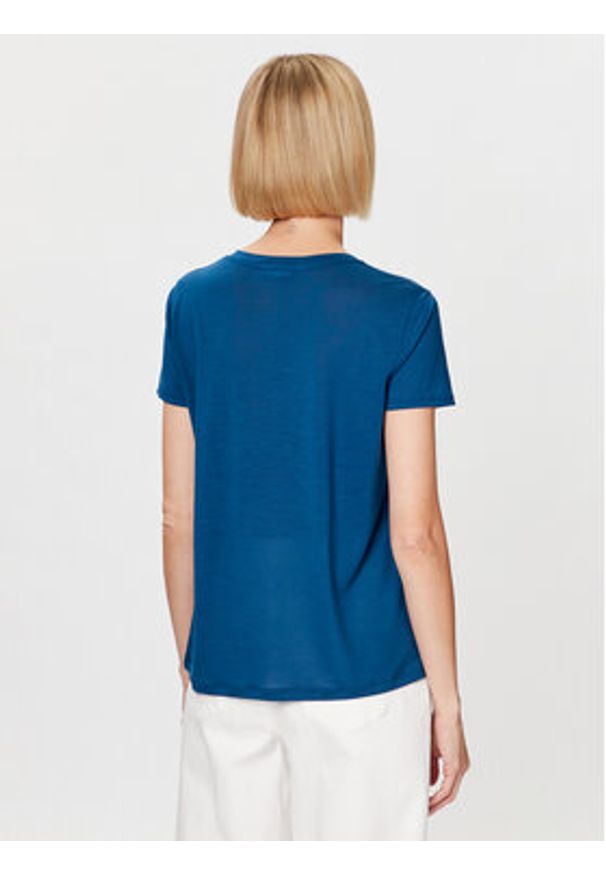 United Colors of Benetton - United Colors Of Benetton T-Shirt 3NLHE4249 Niebieski Regular Fit. Kolor: niebieski. Materiał: lyocell