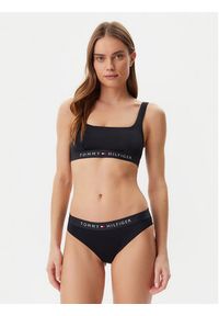TOMMY HILFIGER - Tommy Hilfiger Góra od bikini UW0UW04108 Czarny. Kolor: czarny. Materiał: syntetyk #4