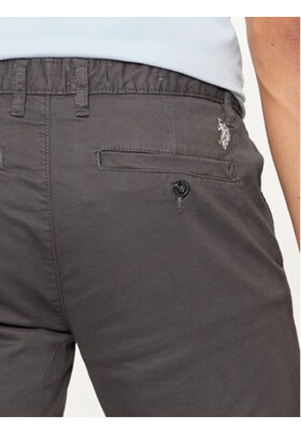 U.S. Polo Assn. Chinosy MUP3346 Szary Slim Fit. Kolor: szary. Materiał: bawełna