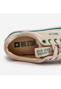 Big-Star - Męskie Niskie Trampki Big Star NN174006 Beżowe beżowy. Kolor: beżowy. Materiał: materiał, guma. Styl: klasyczny #8