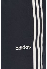 Adidas - adidas - Spodnie. Kolor: niebieski. Materiał: tkanina, poliester. Wzór: gładki #4