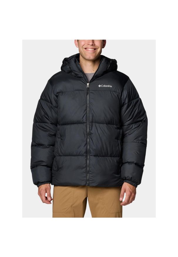 columbia - Płaszcz Zimowy Męski Columbia Puffect II. Kolor: czarny. Materiał: poliester, nylon. Sezon: zima. Styl: sportowy