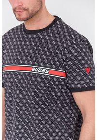 Guess - GUESS Czarny męski t-shirt Jamey, Rozmiar S. Kolor: czarny #4