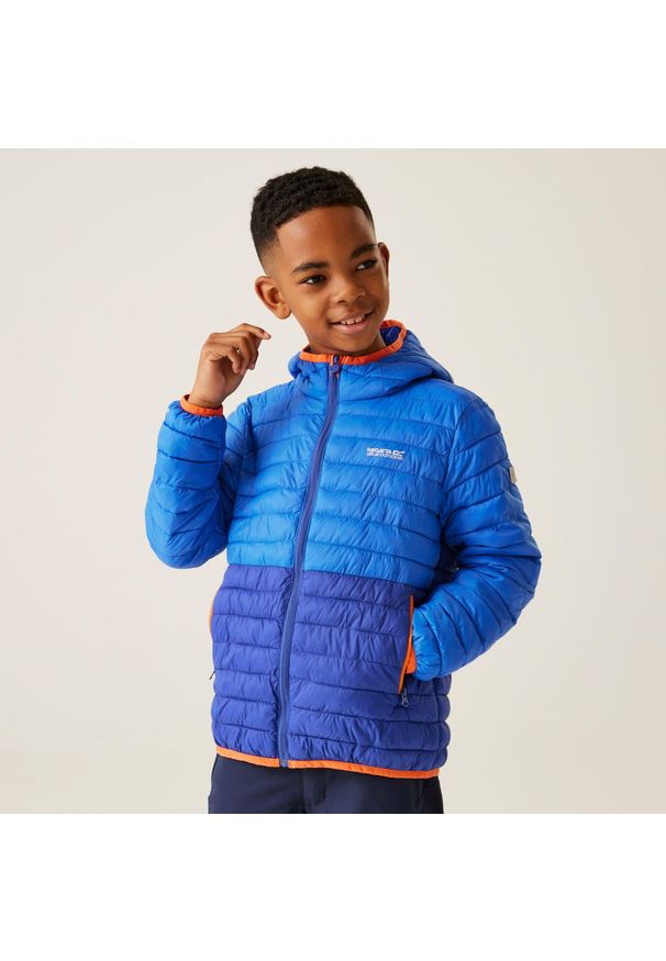Regatta - Kurtka dziecięca Hillpack II. Kolor: niebieski. Materiał: puch, poliamid. Styl: elegancki, sportowy