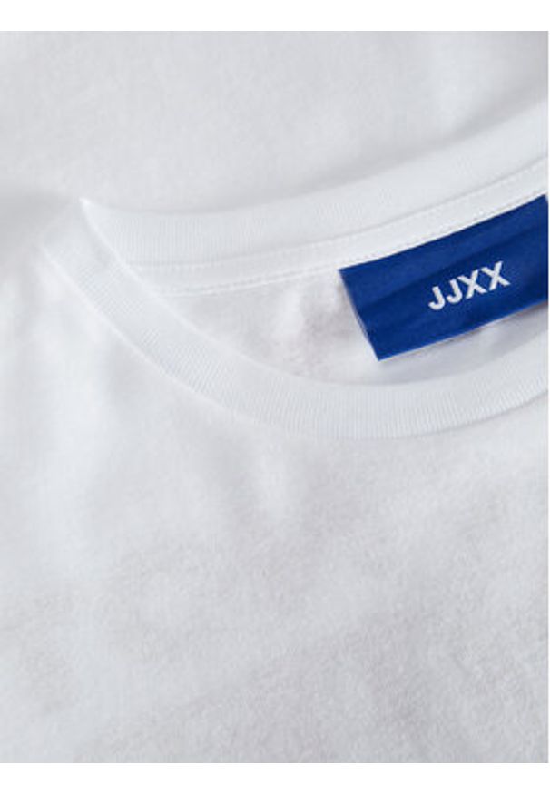 JJXX T-Shirt Nina 12273776 Biały Loose Fit. Kolor: biały. Materiał: bawełna