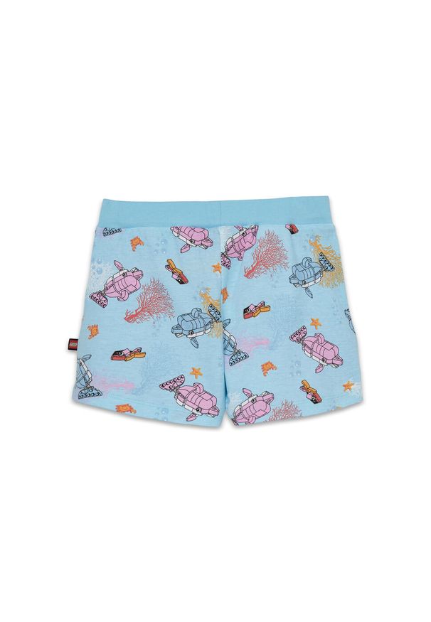 Spodenki Bawełnianae we wzory LEGO Para 300 Błękitne. Kolor: niebieski. Sezon: lato. Sport: turystyka piesza