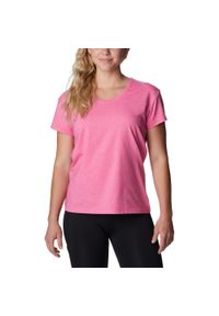 columbia - Koszulka z krótkim rękawem Sun Trek SS Tee - różowa. Kolor: różowy. Długość rękawa: krótki rękaw. Długość: krótkie. Sezon: lato. Sport: turystyka piesza, kolarstwo #1