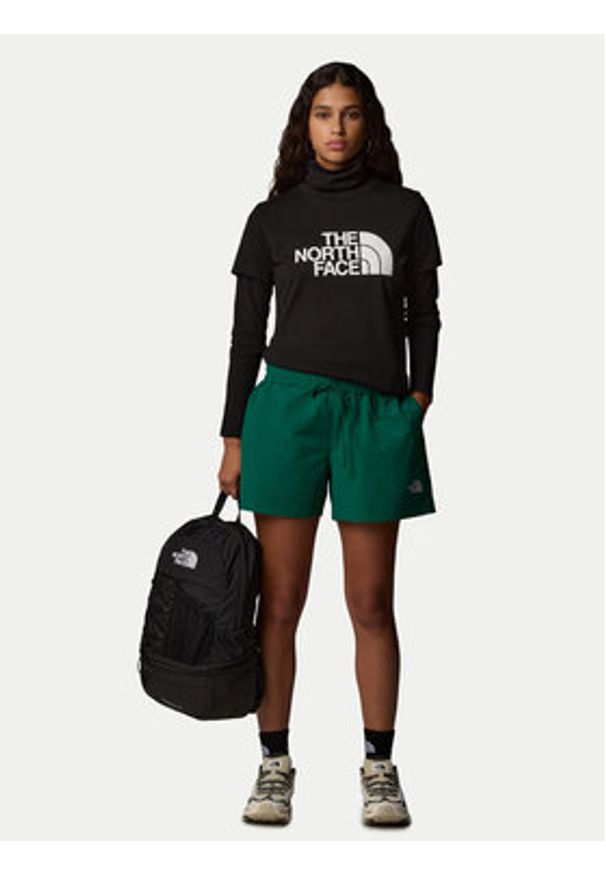 The North Face T-Shirt Easy NF0A8A6D Czarny Regular Fit. Kolor: czarny. Materiał: bawełna, syntetyk