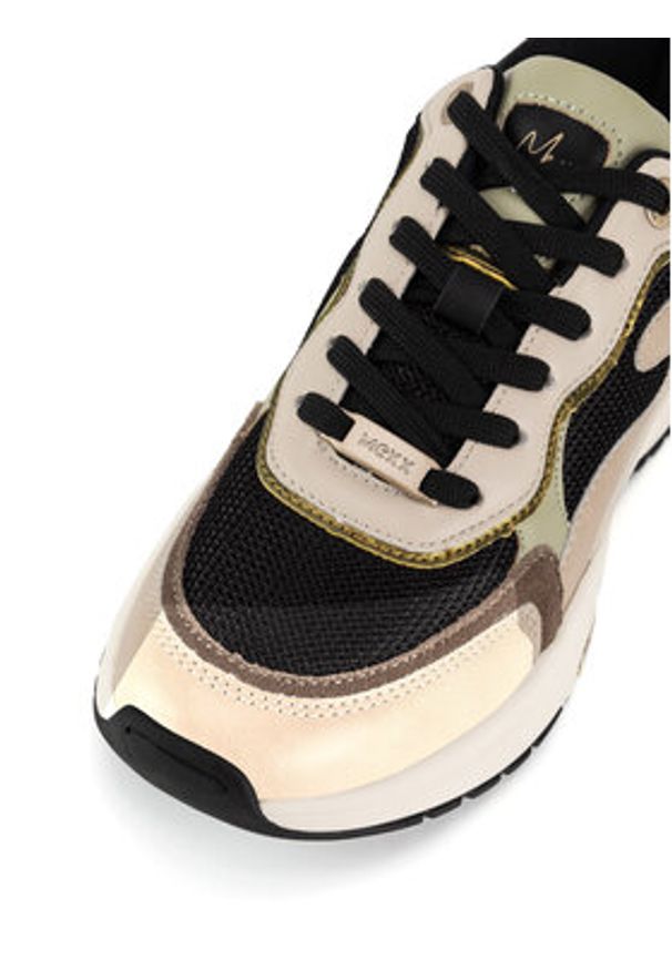 MEXX Sneakersy MI001009843W Czarny. Kolor: czarny. Materiał: skóra