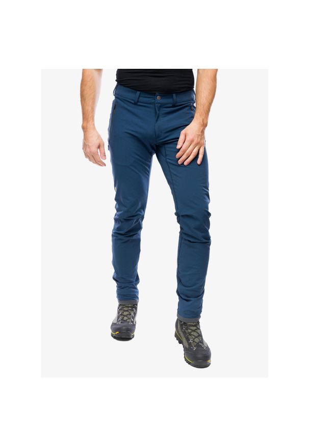 Fjällräven - Spodnie turystyczne męskie Fjallraven Bergtagen Stretch Trousers. Kolor: niebieski. Sport: turystyka piesza
