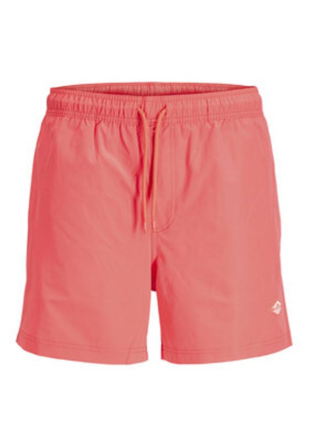 Jack & Jones Szorty kąpielowe Maui Tropic 12291385 Koralowy Regular Fit. Kolor: pomarańczowy. Materiał: syntetyk