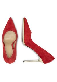 Eva Minge Szpilki JEANNETTE-2508-1-3 Czerwony. Kolor: czerwony. Materiał: zamsz, skóra. Obcas: na szpilce