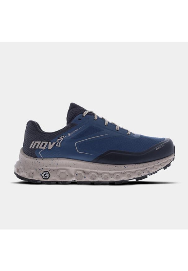 Buty do biegania męskie, Inov-8 RocFly G 350 GTX. Kolor: niebieski. Materiał: guma, materiał, syntetyk