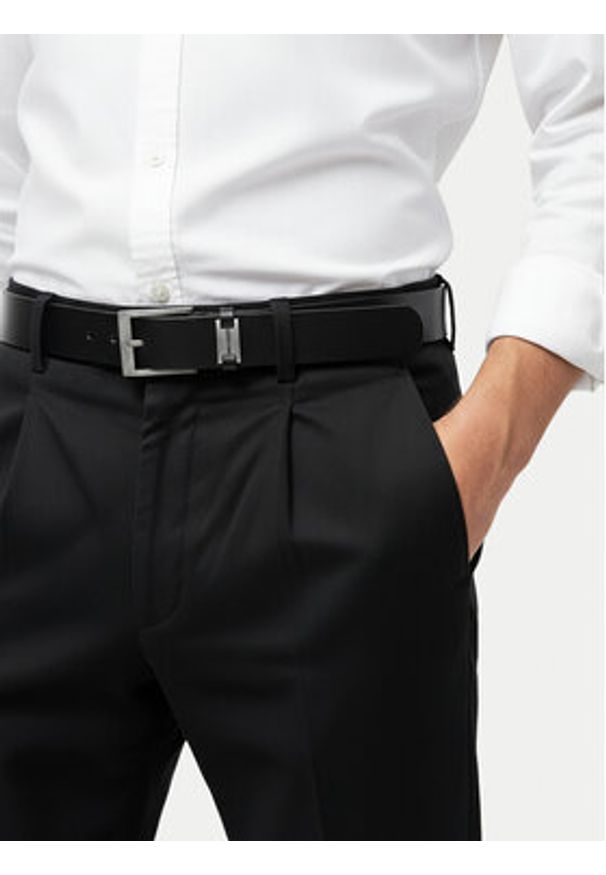 Gino Rossi Pasek C-LUCK-ZZ24099 Czarny. Kolor: czarny. Materiał: skóra