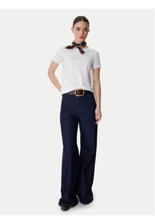 Weekend Max Mara T-Shirt Multib 2615971021 Biały Regular Fit. Kolor: biały. Materiał: bawełna