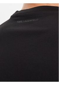Karl Lagerfeld - KARL LAGERFELD T-Shirt 755073 534250 Szary Regular Fit. Typ kołnierza: dekolt w karo. Kolor: szary. Materiał: bawełna #2