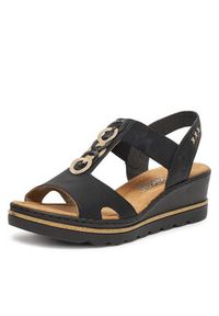 Rieker Sandały CEO-67498-00 Czarny. Kolor: czarny. Materiał: materiał #2