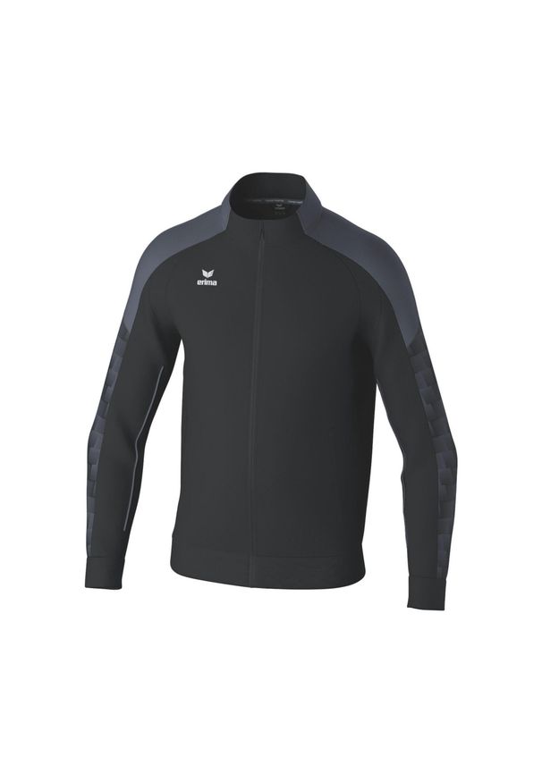 ERIMA - Kurtka z dresu Erima Evo Star. Kolor: czarny, szary, wielokolorowy. Materiał: dresówka. Długość rękawa: raglanowy rękaw. Sport: piłka ręczna