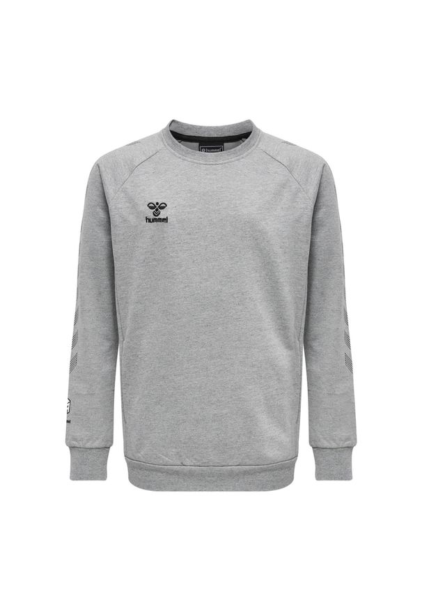 Dziecięca bluza bawełniana Hummel Move Grid. Kolor: szary. Materiał: bawełna. Sport: joga i pilates