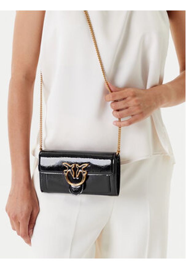Pinko - PINKO Torba Love One Wallet C AI 23-24 PCPL 100062 A10I Czarny. Kolor: czarny. Materiał: skóra