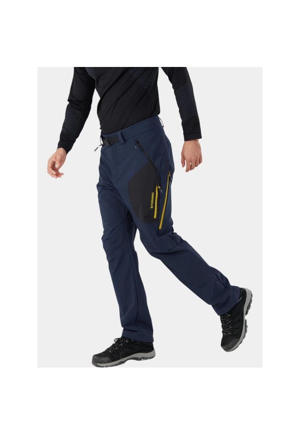 FUNDANGO - Spodnie Softshellowe Męskie Fundango Akira. Kolor: niebieski. Materiał: materiał, softshell. Sport: snowboard, narciarstwo