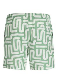 Jack & Jones Szorty kąpielowe Maui Sand 12291428 Zielony Regular Fit. Kolor: zielony. Materiał: syntetyk #5