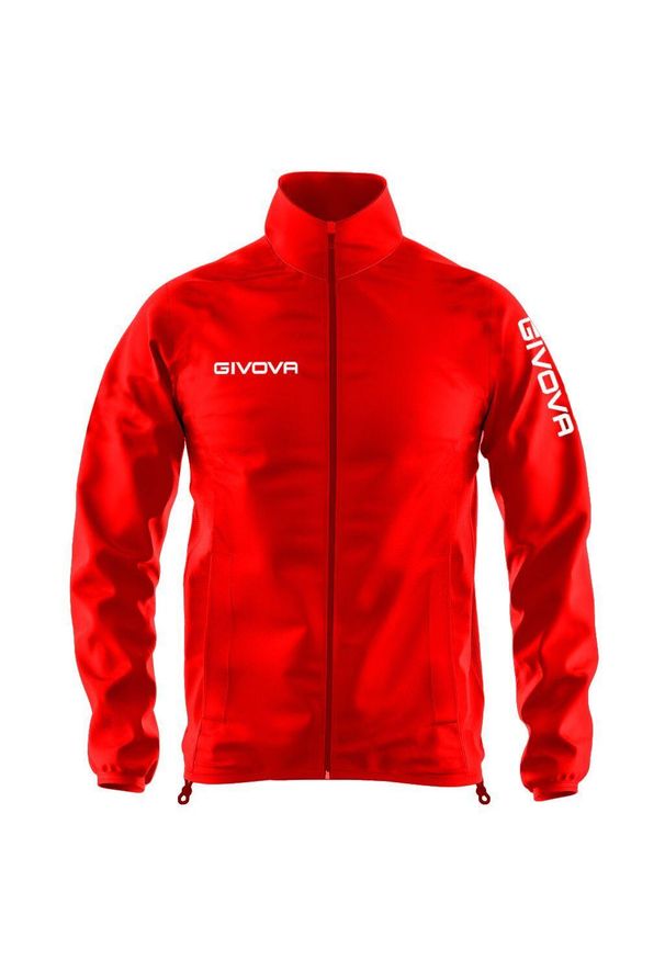 Givova Wind Sports Jacket Czerwona XL - Oddychająca i Wiatroszczelna. Kolor: czerwony. Materiał: nylon. Sport: fitness
