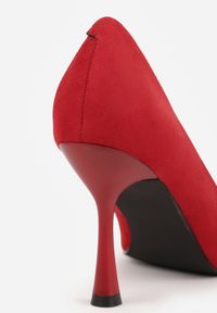 Born2be - Czerwone Szpilki Vices ze Skórzaną Wkładką Afurriva. Okazja: na co dzień. Kolor: czerwony. Materiał: skóra. Obcas: na szpilce. Styl: casual, elegancki #8