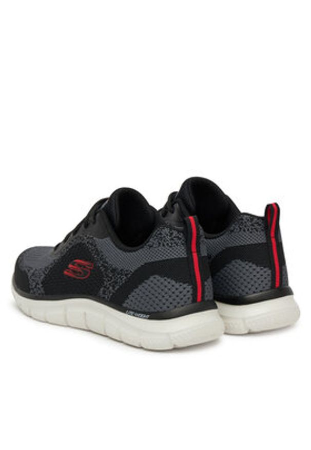 skechers - Skechers Sneakersy Track-Glendor 232699/BKRD Czarny. Kolor: czarny. Materiał: materiał