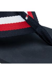 Japonki TOMMY HILFIGER - Corporate Hilfiger Beach Sandal FM0FM03380 Desert Sky DW5. Okazja: na plażę. Kolor: niebieski. Materiał: materiał. Sezon: lato #4