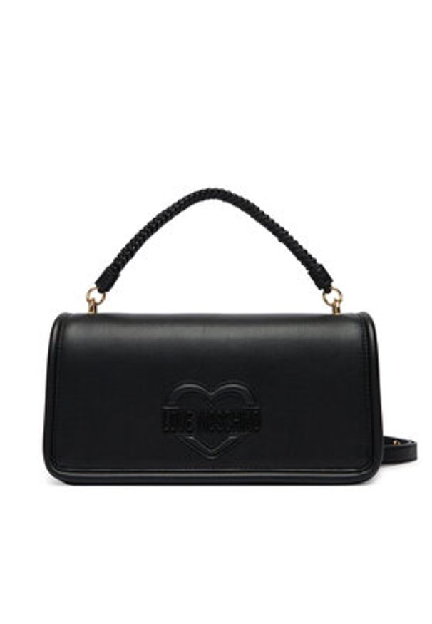 Love Moschino - LOVE MOSCHINO Torebka JC4096PP1OLL0000 Czarny. Kolor: czarny. Materiał: skórzane