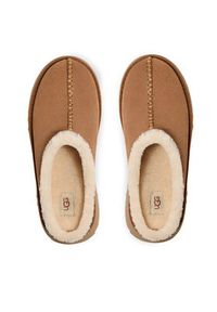 Ugg Klapki W New Heights Cozy Clog 1162510 Brązowy. Kolor: brązowy. Materiał: skóra