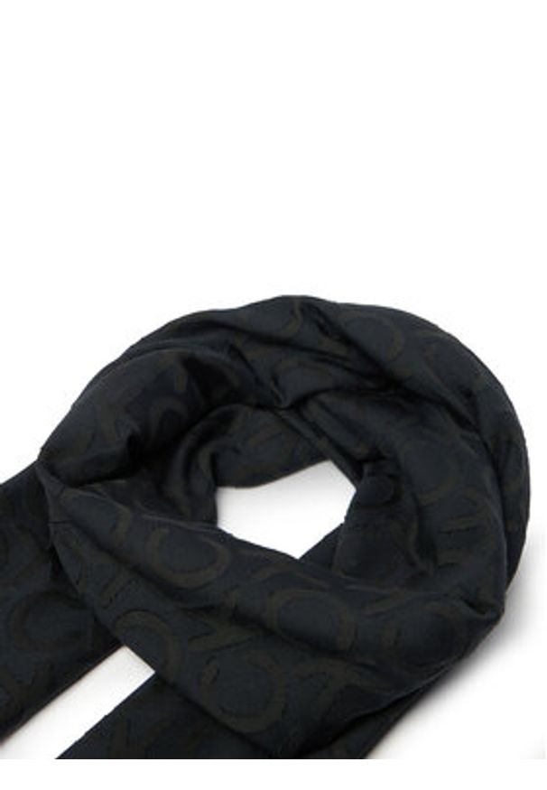 Calvin Klein Chusta K60K612971 Czarny. Kolor: czarny. Materiał: poliester