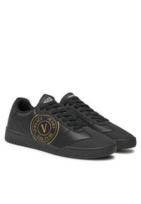 Versace Jeans Couture Sneakersy 77YA3SD1 Czarny. Kolor: czarny. Materiał: skóra