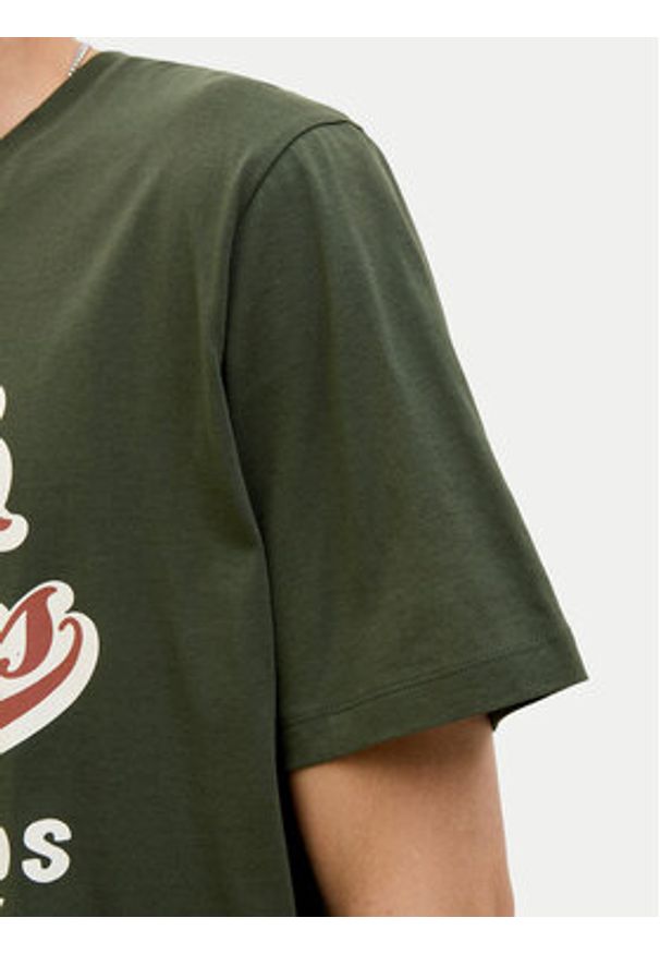 Jack & Jones T-Shirt Logo 12279535 Zielony Standard Fit. Kolor: zielony. Materiał: bawełna
