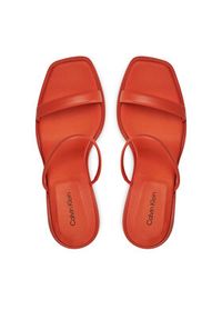 Calvin Klein Klapki Padded Curved Stil Slide 70 HW0HW01992 Czerwony. Kolor: czerwony. Materiał: skóra #6