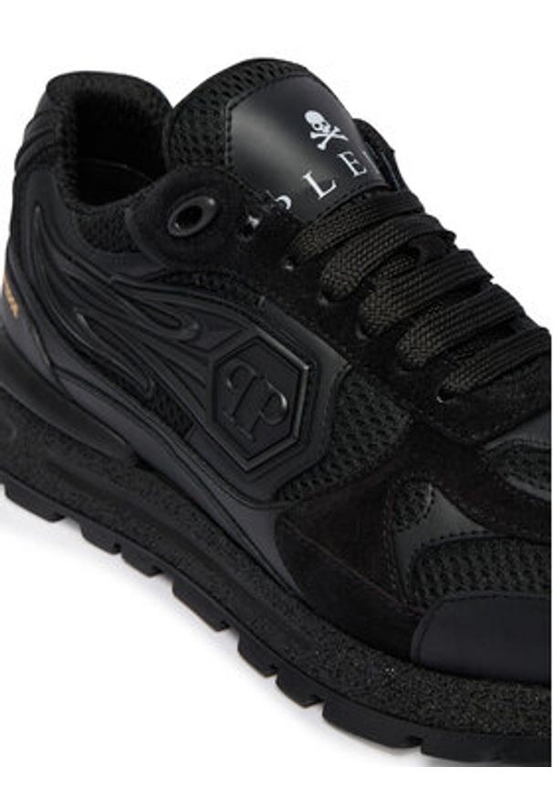 Philipp Plein - PHILIPP PLEIN Sneakersy SAFS MSC4074 PLE022N Czarny. Kolor: czarny. Materiał: materiał