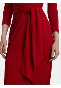 Lauren Ralph Lauren - LAUREN RALPH LAUREN Sukienka codzienna 200973598002 Czerwony Slim Fit. Okazja: na co dzień. Kolor: czerwony. Materiał: bawełna. Typ sukienki: proste. Styl: casual
