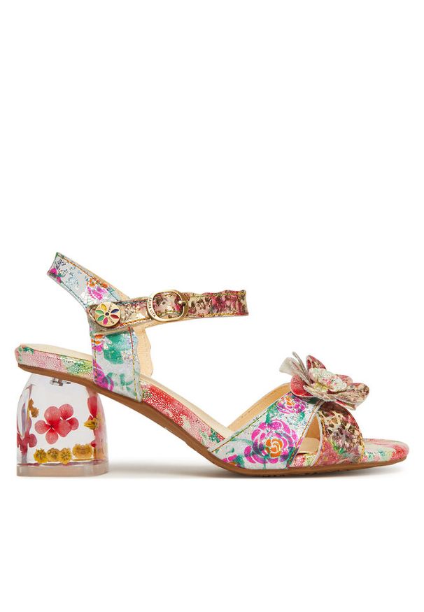 Sandały Laura Vita. Wzór: kolorowy