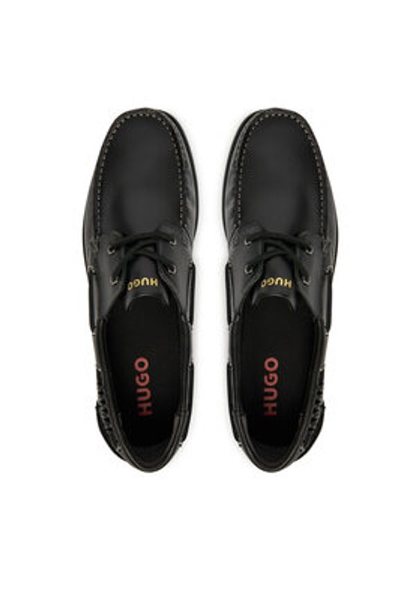 Hugo - HUGO Mokasyny Darcy 50563321 Czarny. Kolor: czarny. Materiał: skóra