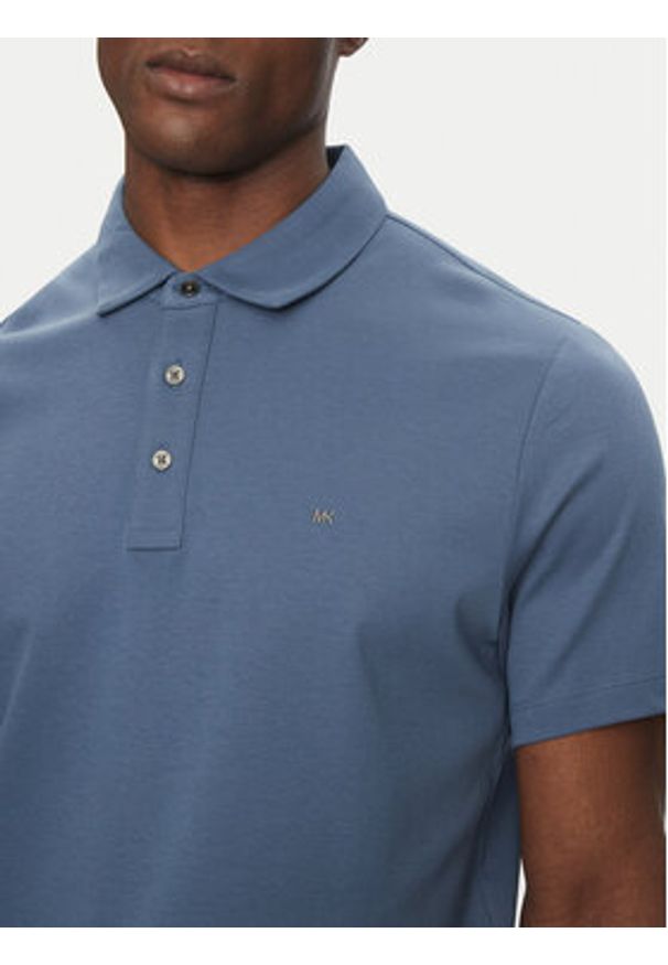 Michael Kors Polo CS15073C93 Niebieski Regular Fit. Typ kołnierza: polo. Kolor: niebieski. Materiał: bawełna