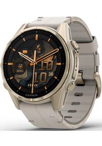 GARMIN - Zegarek sportowy Garmin Fenix 8 AMOLED - 43 mm Beżowy (010-02903-40). Kolor: beżowy. Styl: sportowy #1