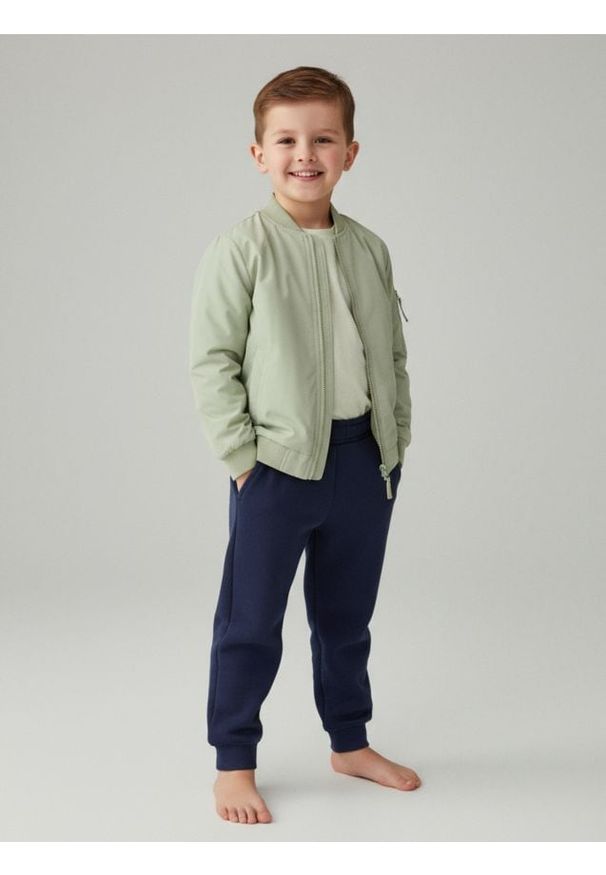 Sinsay - Ocieplane spodnie jogger - mid blue